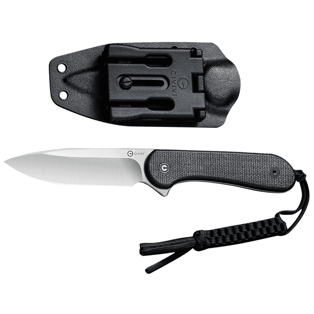 Civivi Knives Elementum Knife, 3.98" Fixed Plain Satin D2 Steel Blade 4.50" Dark Green Micarta Handle - C2105B Civivi Knives Elementum Knife, 3.98" Fixed Plain Satin D2 Steel Blade 4.50" Dark Green Micarta Handle - C2105B