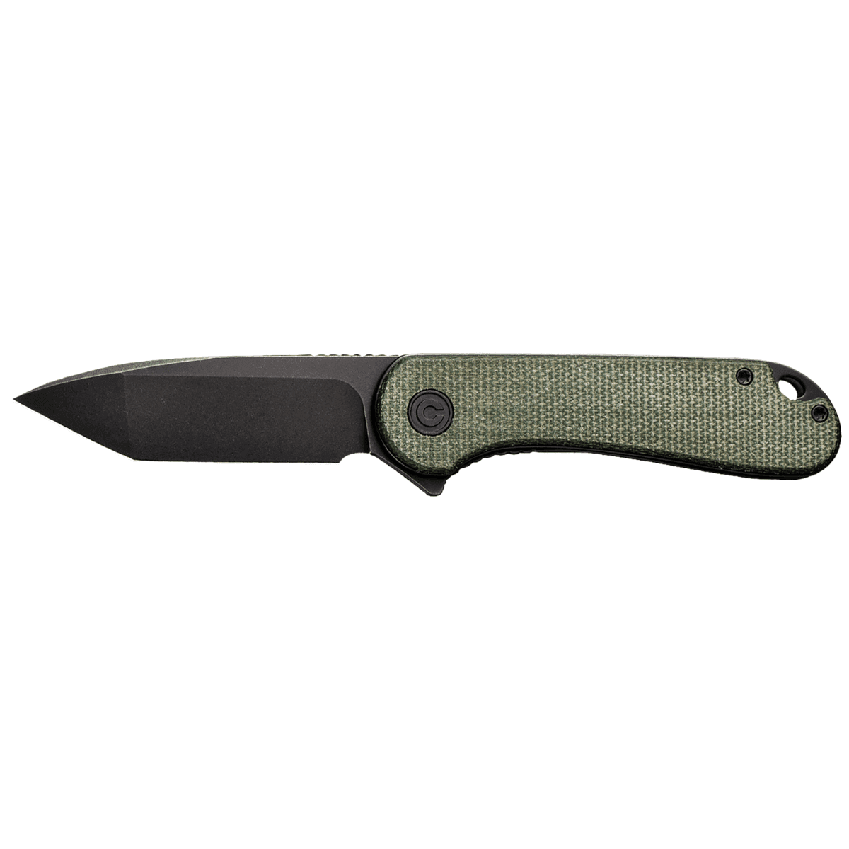 Civivi Knives Elementum Knife, 2.96" Folding Tanto Plain Black Stonewashed D2 Steel Blade 4.03" Green Textured Micarta Handle - C907T-E Civivi Knives Elementum Knife, 2.96" Folding Tanto Plain Black Stonewashed D2 Steel Blade 4.03" Green Textured Micarta Handle - C907T-E