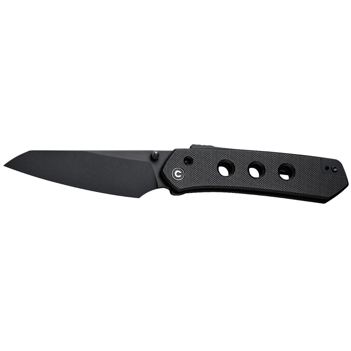 Civivi Knives Vision FG Knife, 3.54" Folding Tanto Plain Black Nitro-V Steel Blade Black Textured G10 Handle - C22036-1 Civivi Knives Vision FG Knife, 3.54" Folding Tanto Plain Black Nitro-V Steel Blade Black Textured G10 Handle - C22036-1