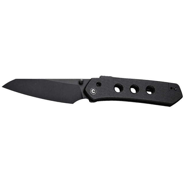 Civivi Knives Vision FG Knife, 3.54" Folding Tanto Plain Black Nitro-V Steel Blade Black Textured G10 Handle - C22036-1 Civivi Knives Vision FG Knife, 3.54" Folding Tanto Plain Black Nitro-V Steel Blade Black Textured G10 Handle - C22036-1