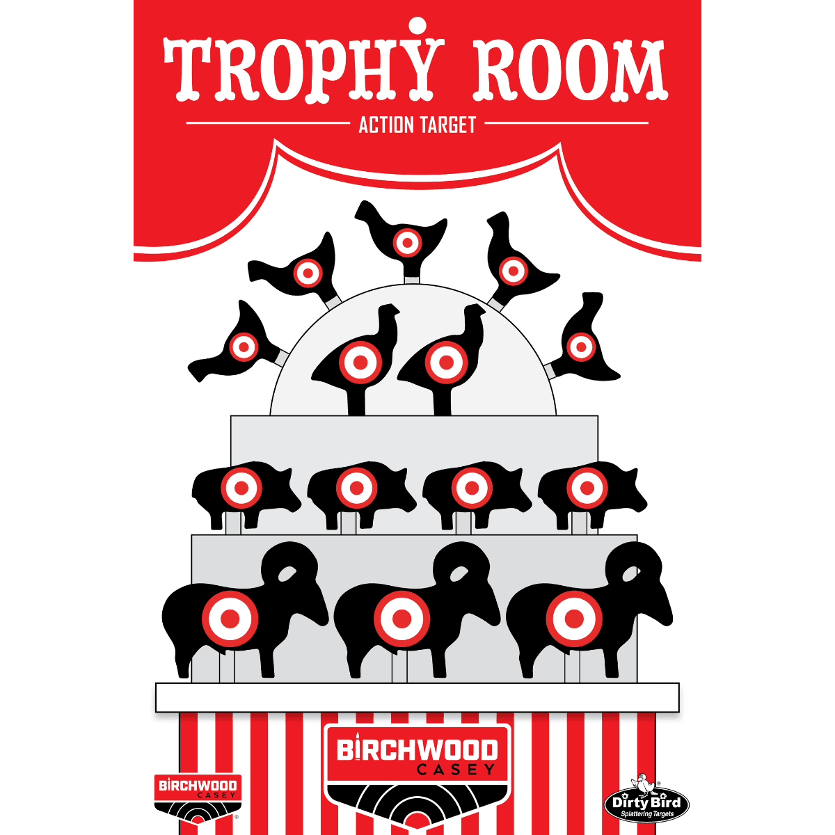 Birchwood Casey Dirty Bird Target, Trophy Room 12" x 18" 6 Pack - BC-35775 Birchwood Casey Dirty Bird Target, Trophy Room 12" x 18" 6 Pack - BC-35775