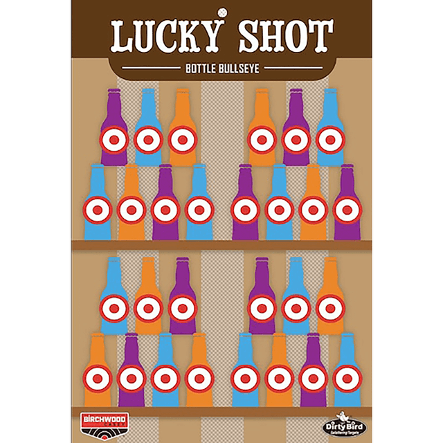 Birchwood Casey Dirty Bird Target, Lucky Shot Bottles 12" x 18" 6 Pack - BC-35772 Birchwood Casey Dirty Bird Target, Lucky Shot Bottles 12" x 18" 6 Pack - BC-35772
