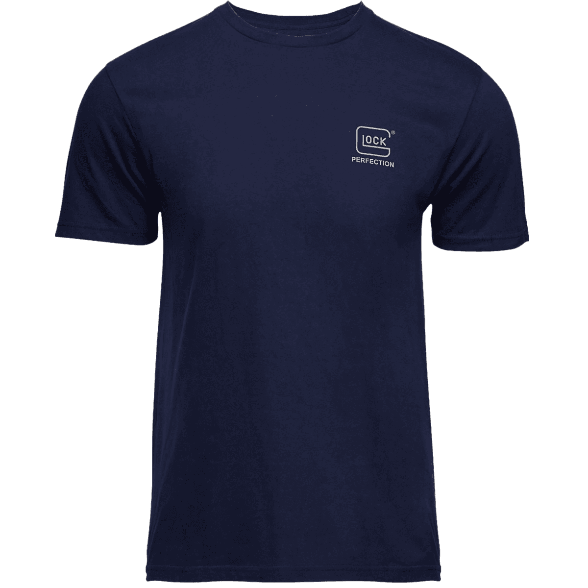 Glock Glock Strong Tee Shirt, Navy Ringspun Cotton Short Sleeve Large - AP96195 Glock Glock Strong Tee Shirt, Navy Ringspun Cotton Short Sleeve Large - AP96195