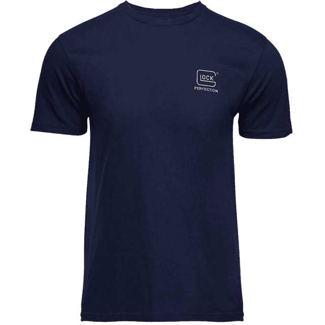 Glock Glock Strong Tee Shirt, Navy Ringspun Cotton Short Sleeve 2XL - AP96197 Glock Glock Strong Tee Shirt, Navy Ringspun Cotton Short Sleeve 2XL - AP96197