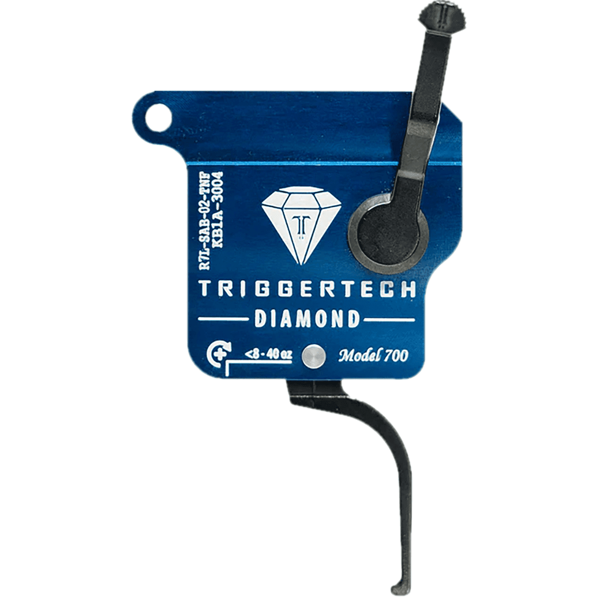 TriggerTech Diamond Trigger, Black Flat Straight Left Hand Fits Remington 700 - R7LSAB02TNF TriggerTech Diamond Trigger, Black Flat Straight Left Hand Fits Remington 700 - R7LSAB02TNF