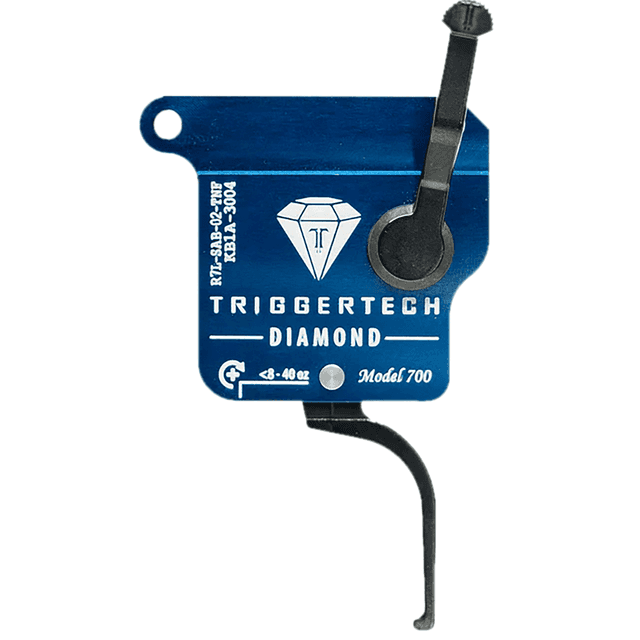 TriggerTech Diamond Trigger, Black Flat Straight Left Hand Fits Remington 700 - R7LSAB02TNF TriggerTech Diamond Trigger, Black Flat Straight Left Hand Fits Remington 700 - R7LSAB02TNF