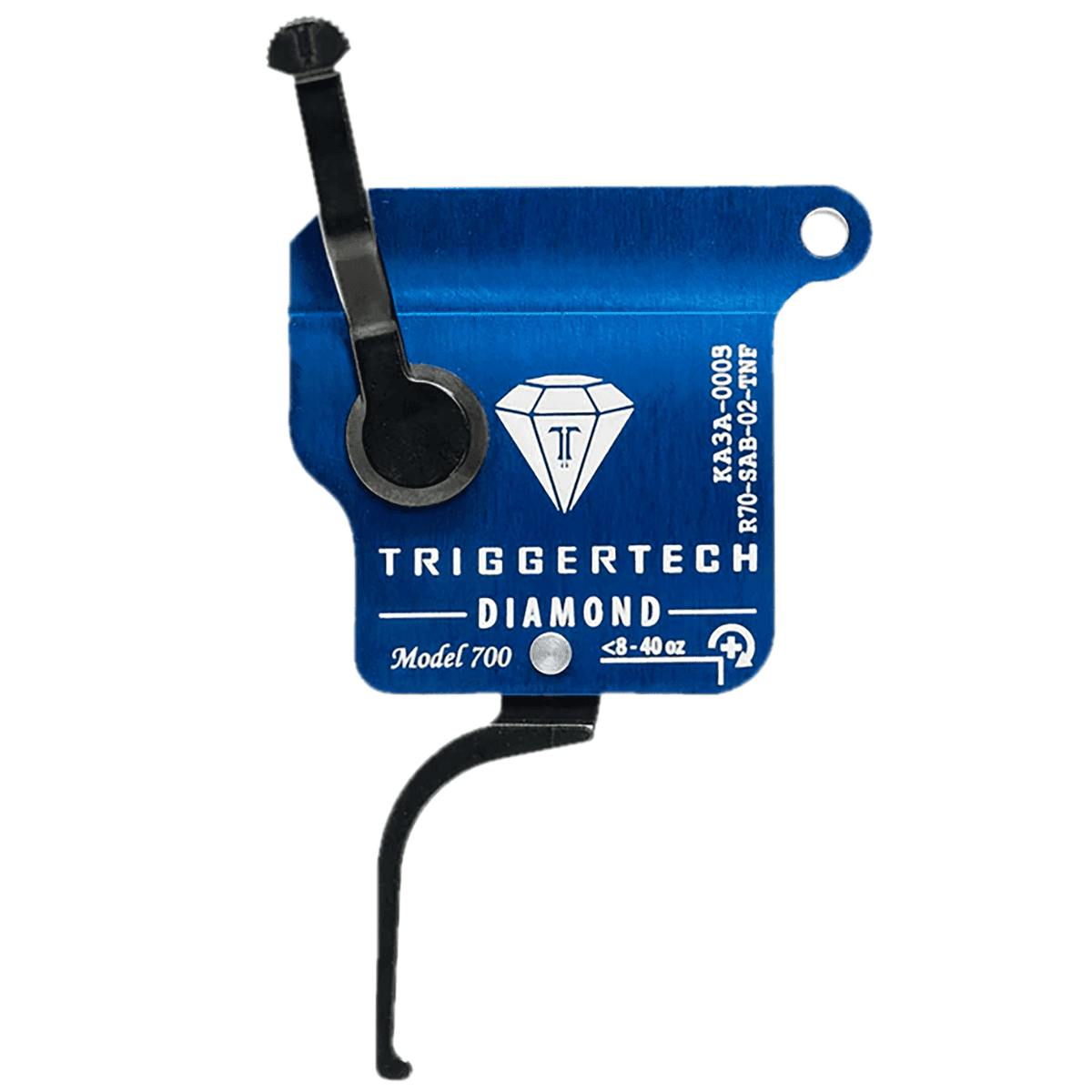 TriggerTech Diamond Trigger, Black Flat Straight Right Hand Fits Remington 700 - R70SAB02TNF TriggerTech Diamond Trigger, Black Flat Straight Right Hand Fits Remington 700 - R70SAB02TNF
