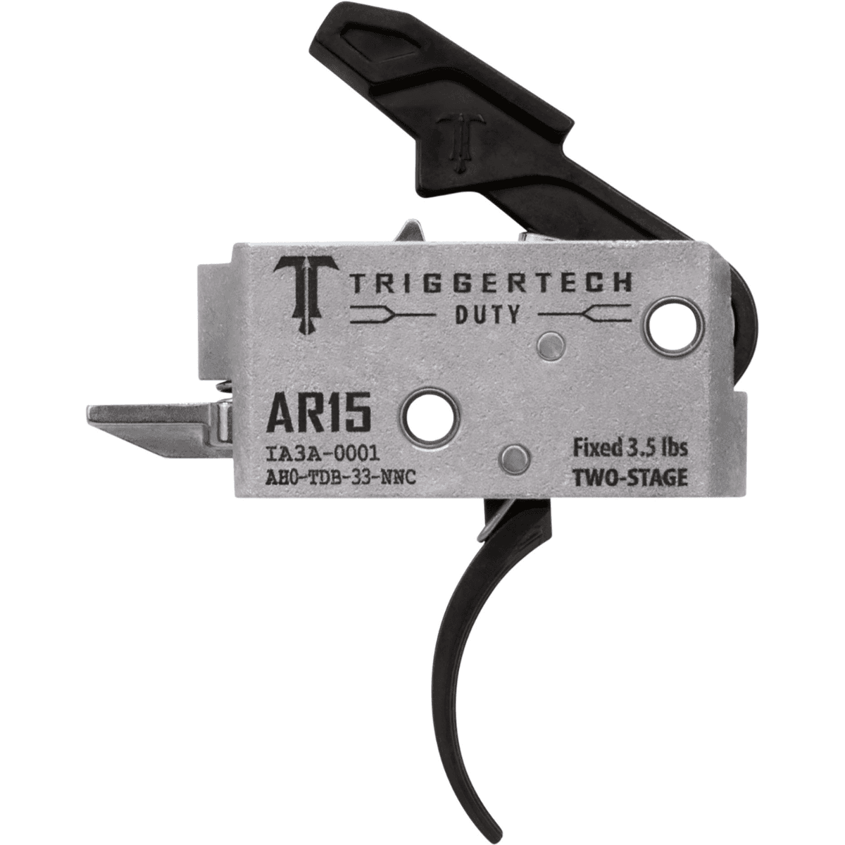 TriggerTech Duty Curved Trigger, Two-Stage 3.50 lbs Draw Weight Fits AR-15 - AH0TDB33NNC TriggerTech Duty Curved Trigger, Two-Stage 3.50 lbs Draw Weight Fits AR-15 - AH0TDB33NNC