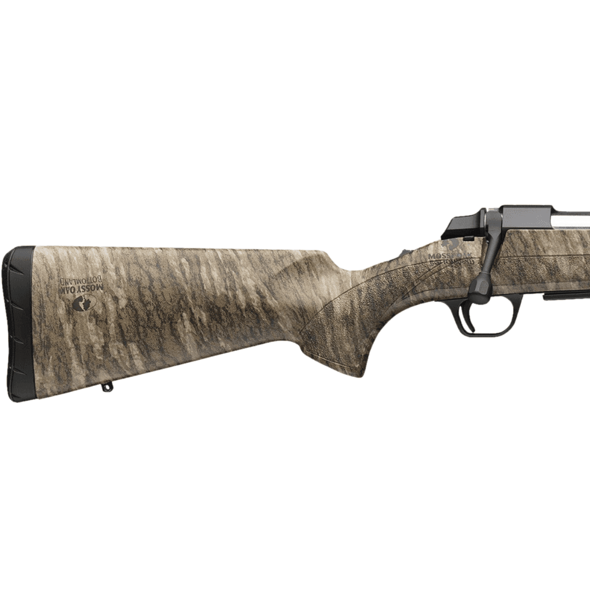 Browning AB3 Rifle, 22" Matte Blued Threaded Sporter Barrel Matte Blued Drilled & Tapped Steel Receiver Fixed w/Textured Grip Panels Mossy Oak Bottomland Composite Stock 4+1rd 270 Win - 035841224 Browning AB3 Rifle, 22" Matte Blued Threaded Sporter Barrel Matte Blued Drilled & Tapped Steel Receiver Fixed w/Textured Grip Panels Mossy Oak Bottomland Composite Stock 4+1rd 270 Win - 035841224