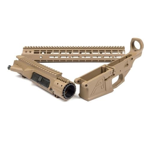 M5E1 Builder Set Lower Receiver Enhanced Upper Receiver 15" M-Lock Hand-Guard FDE M5E1 Builder Set Lower Receiver Enhanced Upper Receiver 15" M-Lock Hand-Guard FDE