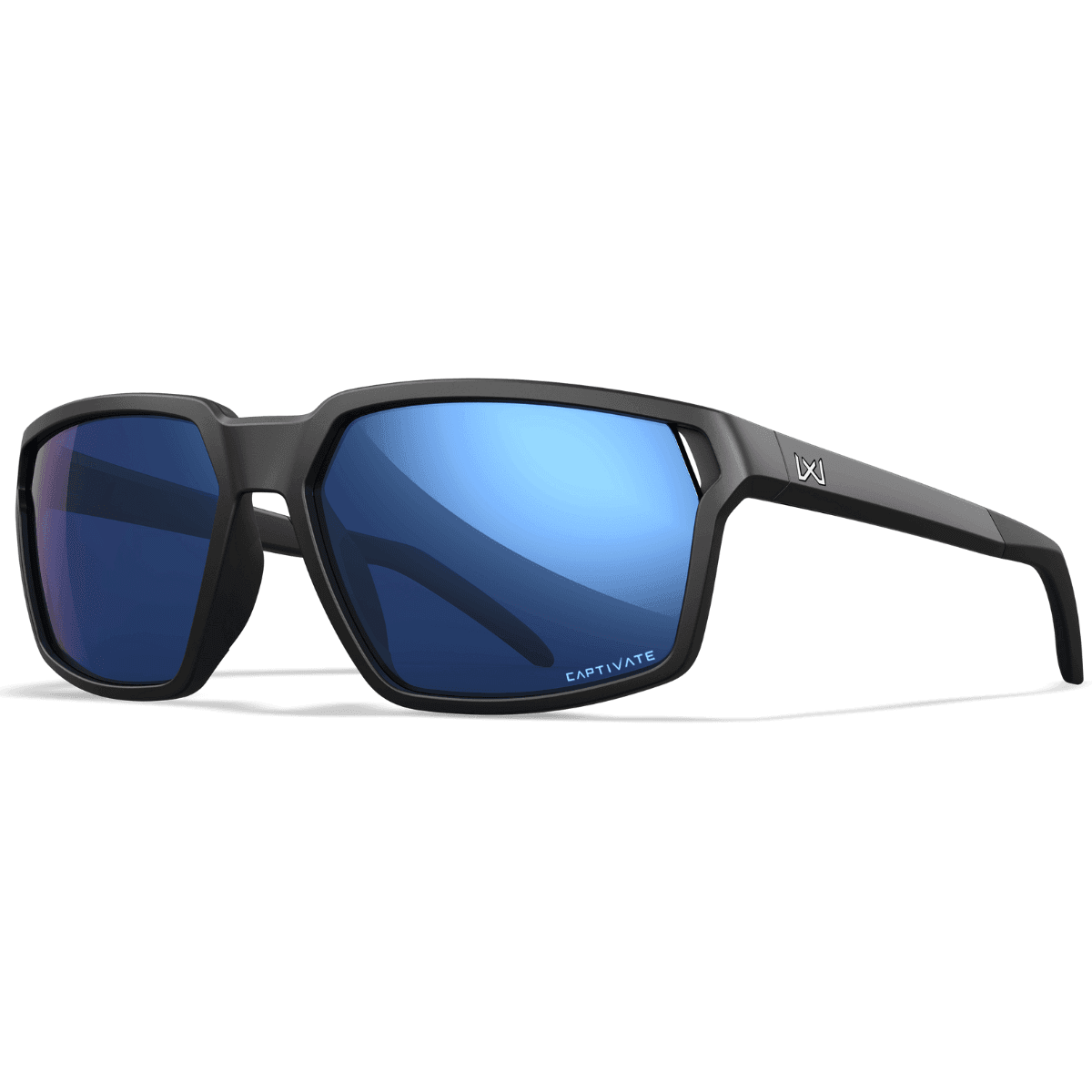 Wiley X Sierra Sunglasses, Blue Mirror Lens Polycarbonate Matte Black Frame Medium/Large - AC6SRA09 Wiley X Sierra Sunglasses, Blue Mirror Lens Polycarbonate Matte Black Frame Medium/Large - AC6SRA09