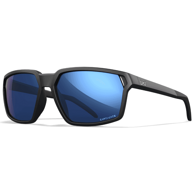 Wiley X Sierra Sunglasses, Blue Mirror Lens Polycarbonate Matte Black Frame Medium/Large - AC6SRA09 Wiley X Sierra Sunglasses, Blue Mirror Lens Polycarbonate Matte Black Frame Medium/Large - AC6SRA09