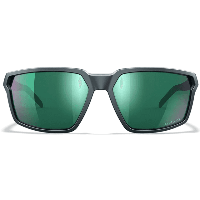 Wiley X Sierra Sunglasses, Green Mirror Lens Polycarbonate Matte Graphite Frame Medium/Large - AC6SRA07 Wiley X Sierra Sunglasses, Green Mirror Lens Polycarbonate Matte Graphite Frame Medium/Large - AC6SRA07