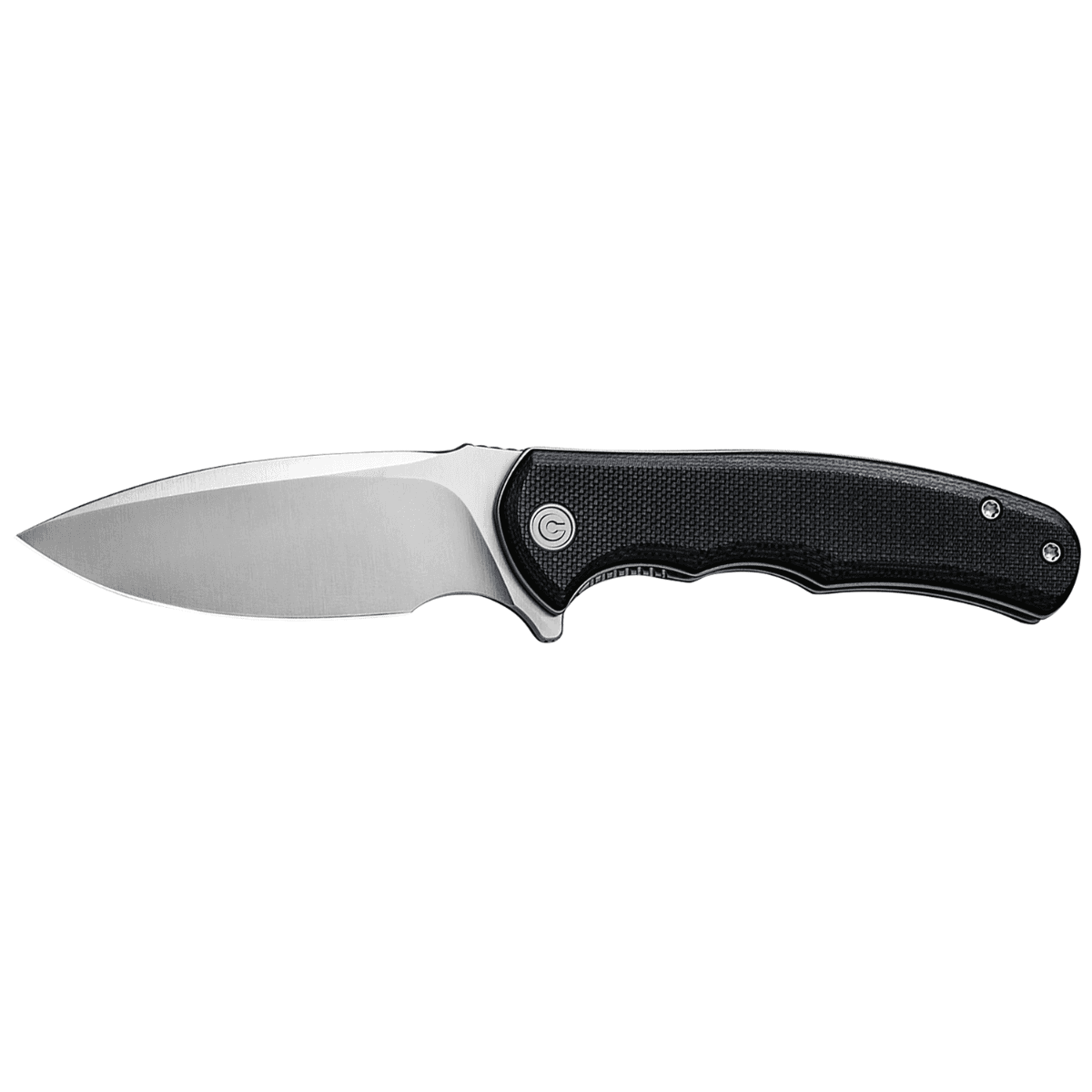 Civivi Knives Praxis Mini Knife, 2.98" Folding Drop Point Plain Satin D2 Steel Blade, Black Textured G10 Handle - C18026C-2 Civivi Knives Praxis Mini Knife, 2.98" Folding Drop Point Plain Satin D2 Steel Blade, Black Textured G10 Handle - C18026C-2