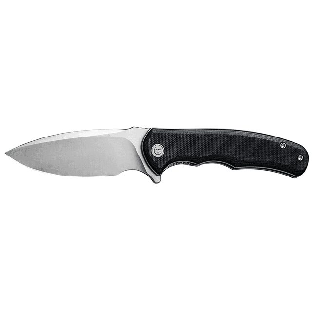 Civivi Knives Praxis Mini Knife, 2.98" Folding Drop Point Plain Satin D2 Steel Blade, Black Textured G10 Handle - C18026C-2 Civivi Knives Praxis Mini Knife, 2.98" Folding Drop Point Plain Satin D2 Steel Blade, Black Textured G10 Handle - C18026C-2