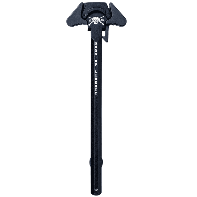 Sons Of Liberty Gun Works Narrow Latch Charging Handle, Black 7075 T-6 Aluminum Ambidextrous for 5.56mm - LCH5.56NL Sons Of Liberty Gun Works Narrow Latch Charging Handle, Black 7075 T-6 Aluminum Ambidextrous for 5.56mm - LCH5.56NL