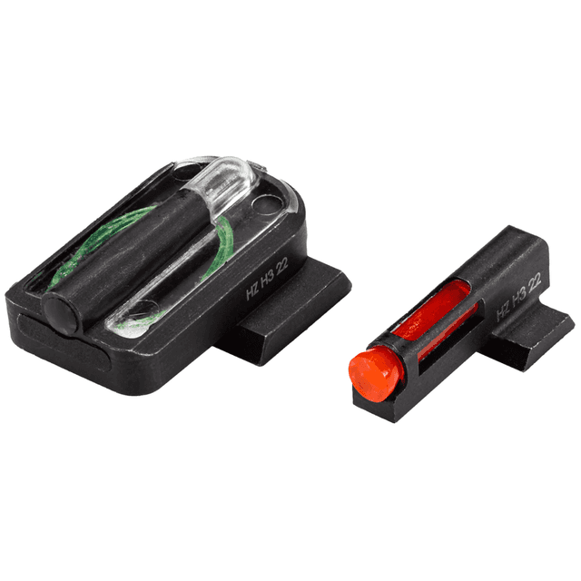 HiViz FastDot H3 Sights, Red/Fiber Optic Green Tritium Black Frame Fits Canik Mete - CKMFD21 HiViz FastDot H3 Sights, Red/Fiber Optic Green Tritium Black Frame Fits Canik Mete - CKMFD21