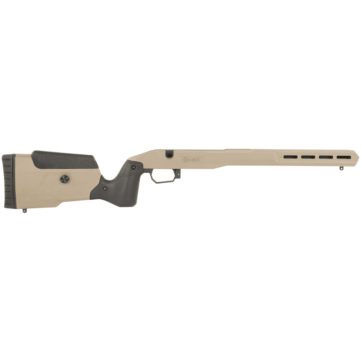Mdt Sporting Goods Inc Field Stock Chassis System, FDE 32.22" OAL Fits Ruger American LA - 109545FDE Mdt Sporting Goods Inc Field Stock Chassis System, FDE 32.22" OAL Fits Ruger American LA - 109545FDE