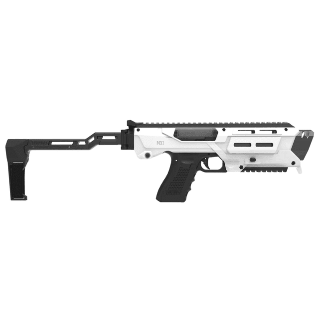 Meta Tactical Llc MX-1 Conversion Kit, 23" L White Aluminum Stock Fits Glock 3/4/5 - MX1-PS-WT Meta Tactical Llc MX-1 Conversion Kit, 23" L White Aluminum Stock Fits Glock 3/4/5 - MX1-PS-WT