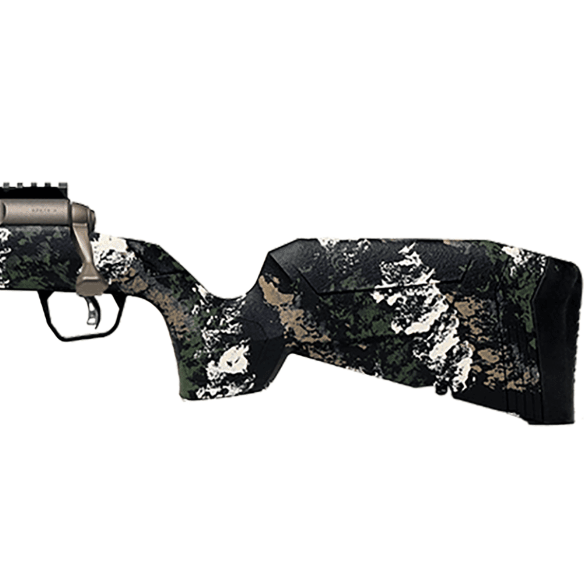 Savage Arms Axis 2 Pro Rifle, 20" Gun Metal Bronze Cerakote Spiral Fluted Threaded Barrel Gun Metal Bronze Cerakote Picatinny Rail Carbon Steel Receiver Fixed w/Pistol Grip Textured Forest SP Camo Synthetic Stock LH Full Size 4+1 6.5Creedmoor - 32365 Savage Arms Axis 2 Pro Rifle, 20" Gun Metal Bronze Cerakote Spiral Fluted Threaded Barrel Gun Metal Bronze Cerakote Picatinny Rail Carbon Steel Receiver Fixed w/Pistol Grip Textured Forest SP Camo Synthetic Stock LH Full Size 4+1 6.5Creedmoor - 32365