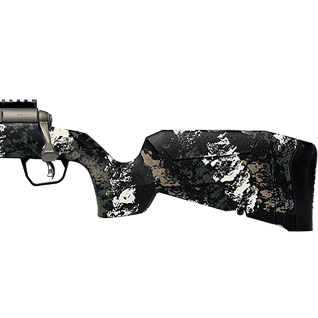 Savage Arms Axis 2 Pro Rifle, 20" Gun Metal Bronze Cerakote Spiral Fluted Threaded Barrel Gun Metal Bronze Cerakote Picatinny Rail Carbon Steel Receiver Fixed w/Pistol Grip Textured Forest SP Camo Synthetic Stock LH Full Size 4+1 6.5Creedmoor - 32365 Savage Arms Axis 2 Pro Rifle, 20" Gun Metal Bronze Cerakote Spiral Fluted Threaded Barrel Gun Metal Bronze Cerakote Picatinny Rail Carbon Steel Receiver Fixed w/Pistol Grip Textured Forest SP Camo Synthetic Stock LH Full Size 4+1 6.5Creedmoor - 32365