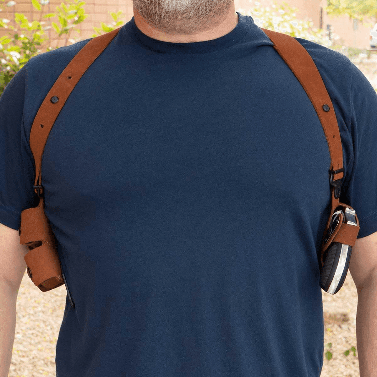 Galco Classic Lite 2.0 Shoulder System Holster, Shoulder Size Fits Chest Up To 56" Natural Leather Right Hand Fits Glock 43 - CL2800R Galco Classic Lite 2.0 Shoulder System Holster, Shoulder Size Fits Chest Up To 56" Natural Leather Right Hand Fits Glock 43 - CL2800R