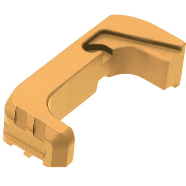 Tyrant CNC Extended Magazine Release, Gold Aluminum Glock Gen4-5 - TDGEMRGLDLD Tyrant CNC Extended Magazine Release, Gold Aluminum Glock Gen4-5 - TDGEMRGLDLD
