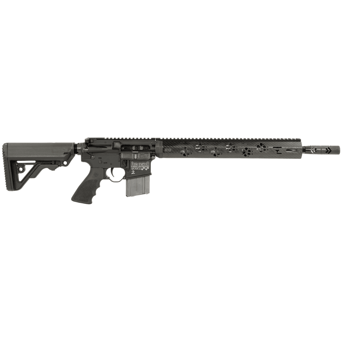 Rock River Arms LAR-15M Predator2L Rifle, 16" Black Nitride Fluted Threaded Barrel Black Picatinny Rail Aluminum Receiver Carbon Fiber Handguard RRA Operator CAR Black Polymer Stock Black Hogue Rubber Grip 20+1rd 223 Wylde - FE1565B Rock River Arms LAR-15M Predator2L Rifle, 16" Black Nitride Fluted Threaded Barrel Black Picatinny Rail Aluminum Receiver Carbon Fiber Handguard RRA Operator CAR Black Polymer Stock Black Hogue Rubber Grip 20+1rd 223 Wylde - FE1565B