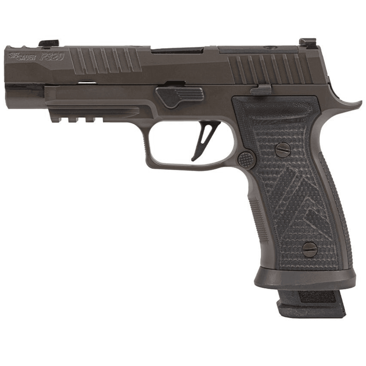 Sig Sauer P320 AXG Legion Pistol, 3.90" Black Carbon Steel Barrel Legion Gray Cerakote Optic Ready/Serrated Stainless Steel Slide&Frame w/Beavertail&Picatinny Rail Legion Gray AXG Grip Full Size Frame 10+1 9mm - 320AXGF9LEGIONRXX10 Sig Sauer P320 AXG Legion Pistol, 3.90" Black Carbon Steel Barrel Legion Gray Cerakote Optic Ready/Serrated Stainless Steel Slide&Frame w/Beavertail&Picatinny Rail Legion Gray AXG Grip Full Size Frame 10+1 9mm - 320AXGF9LEGIONRXX10