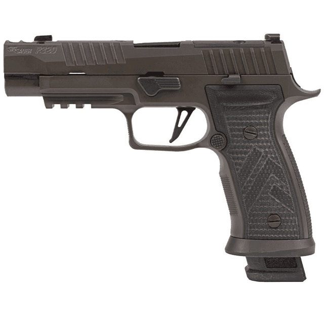 Sig Sauer P320 AXG Legion Pistol, 3.90" Black Carbon Steel Barrel Legion Gray Cerakote Optic Ready/Serrated Stainless Steel Slide&Frame w/Beavertail&Picatinny Rail Legion Gray AXG Grip Full Size Frame 10+1 9mm - 320AXGF9LEGIONRXX10 Sig Sauer P320 AXG Legion Pistol, 3.90" Black Carbon Steel Barrel Legion Gray Cerakote Optic Ready/Serrated Stainless Steel Slide&Frame w/Beavertail&Picatinny Rail Legion Gray AXG Grip Full Size Frame 10+1 9mm - 320AXGF9LEGIONRXX10