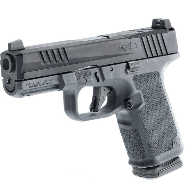 Ruger RXM Pistol, 4" Black FNC Nitride Alloy Steel Barrel Black FNC Nitride Optic Ready/Serrated Alloy Steel Slide Stealth Gray Polymer Frame w/Accessory Rail Textured Grip 10+1rd 9mm - 19401 Ruger RXM Pistol, 4" Black FNC Nitride Alloy Steel Barrel Black FNC Nitride Optic Ready/Serrated Alloy Steel Slide Stealth Gray Polymer Frame w/Accessory Rail Textured Grip 10+1rd 9mm - 19401