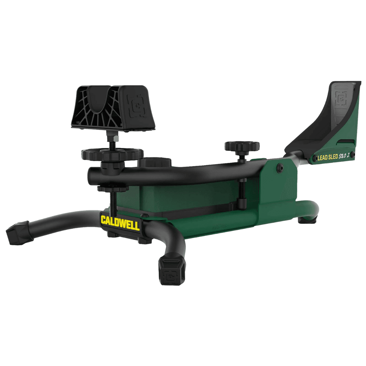 Caldwell Lead Sled Solo 2 Shooting Rest, Black/Green Heavy-Duty Steel 3 Rubber Tipped Legs Rifle/Shotgun - 1232952 Caldwell Lead Sled Solo 2 Shooting Rest, Black/Green Heavy-Duty Steel 3 Rubber Tipped Legs Rifle/Shotgun - 1232952