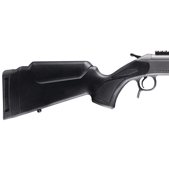 CVA Scout Takedown Rifle, 22" Stainless Fluted Threaded Barrel Stainless Steel Receiver w/Picatinny Rail Adj Comb & LOP Black Synthetic Stock 1rd 45-70 Gov - CR4442S CVA Scout Takedown Rifle, 22" Stainless Fluted Threaded Barrel Stainless Steel Receiver w/Picatinny Rail Adj Comb & LOP Black Synthetic Stock 1rd 45-70 Gov - CR4442S