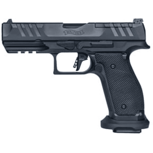 Walther Arms PDP Pro Pistol, 4.50" Black Steel Barrel Black Optic Ready/Serrated Steel Slide Black Steel Frame w/Picatinny Rail Textured Polymer Grip Full Size Frame 20+1rd 9mm Luger - 2897008 Walther Arms PDP Pro Pistol, 4.50" Black Steel Barrel Black Optic Ready/Serrated Steel Slide Black Steel Frame w/Picatinny Rail Textured Polymer Grip Full Size Frame 20+1rd 9mm Luger - 2897008