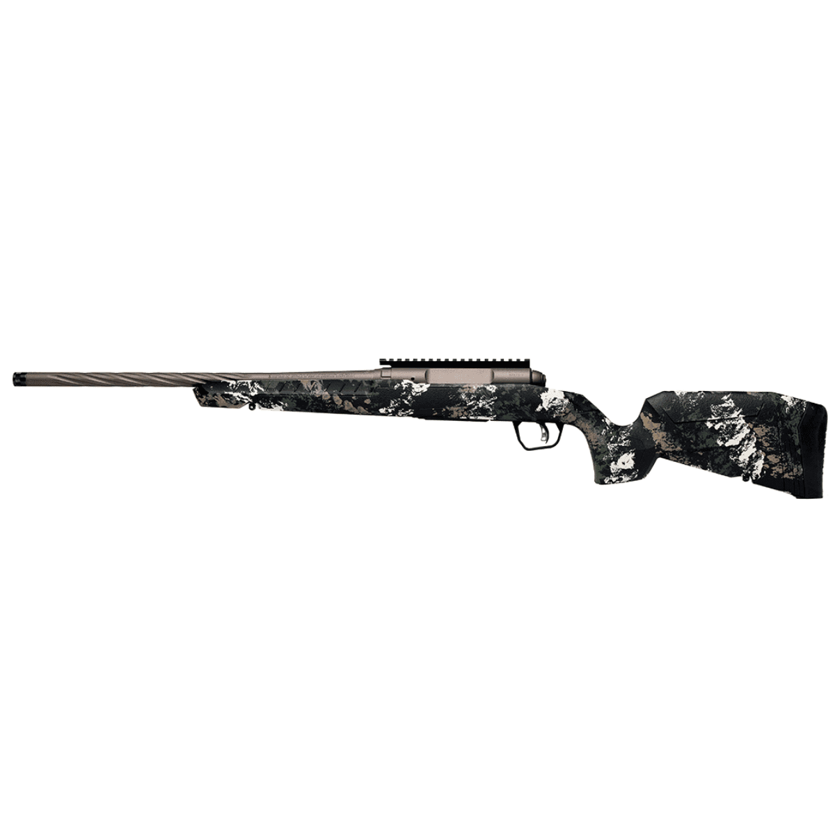 Savage Arms Axis 2 Pro Rifle, 20" Gun Metal Bronze Cerakote Spiral Fluted Threaded Barrel Gun Metal Bronze Cerakote Picatinny Rail Carbon Steel Receiver Fixed w/Pistol Grip Textured Forest SP Camo Left Hand Full Size 4+1 308 Win - 32367 Savage Arms Axis 2 Pro Rifle, 20" Gun Metal Bronze Cerakote Spiral Fluted Threaded Barrel Gun Metal Bronze Cerakote Picatinny Rail Carbon Steel Receiver Fixed w/Pistol Grip Textured Forest SP Camo Left Hand Full Size 4+1 308 Win - 32367