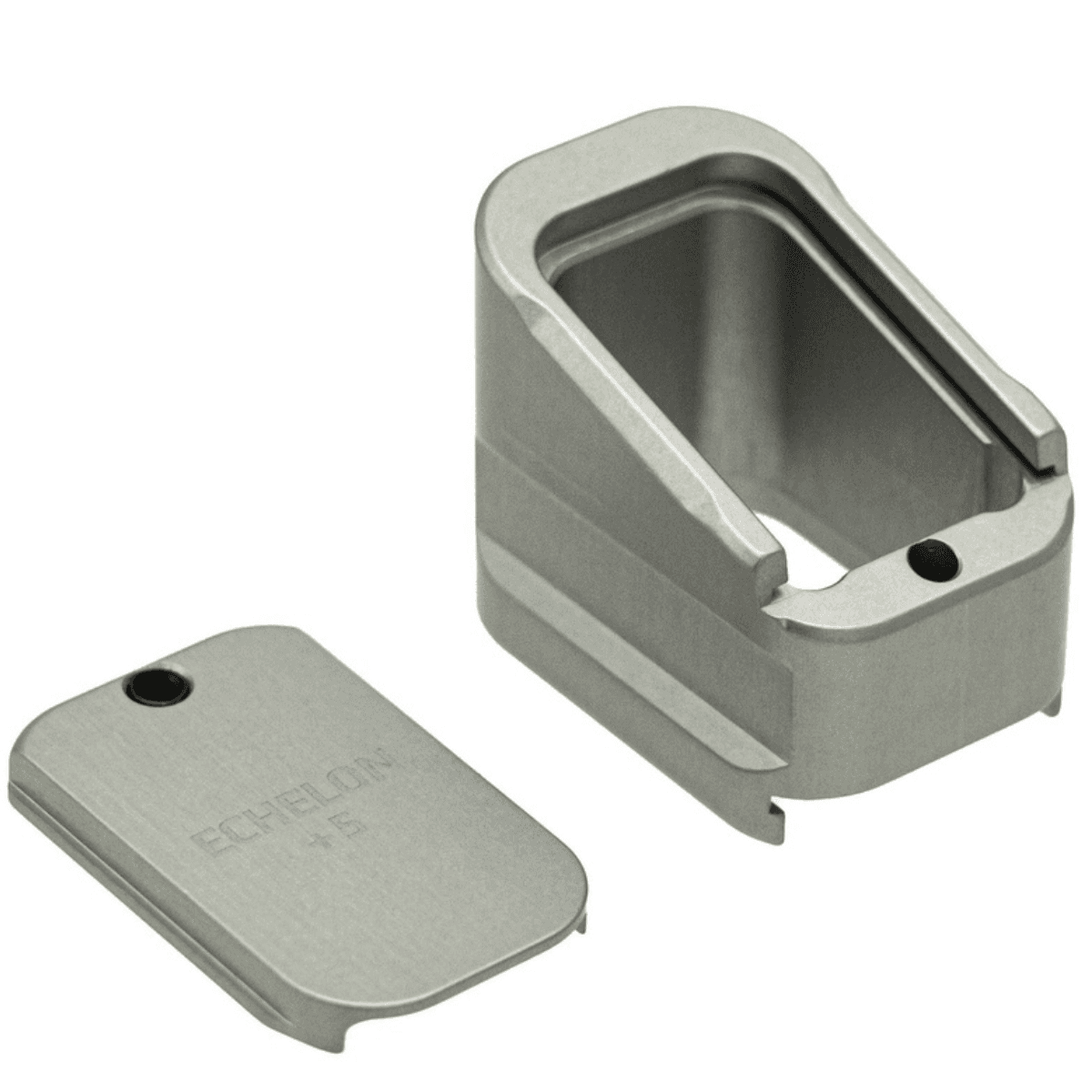 Shield Arms Magazine Extension, 5rd Grey Anodized Aluminum Fits Springfield Echelon - ECHME5GREY Shield Arms Magazine Extension, 5rd Grey Anodized Aluminum Fits Springfield Echelon - ECHME5GREY