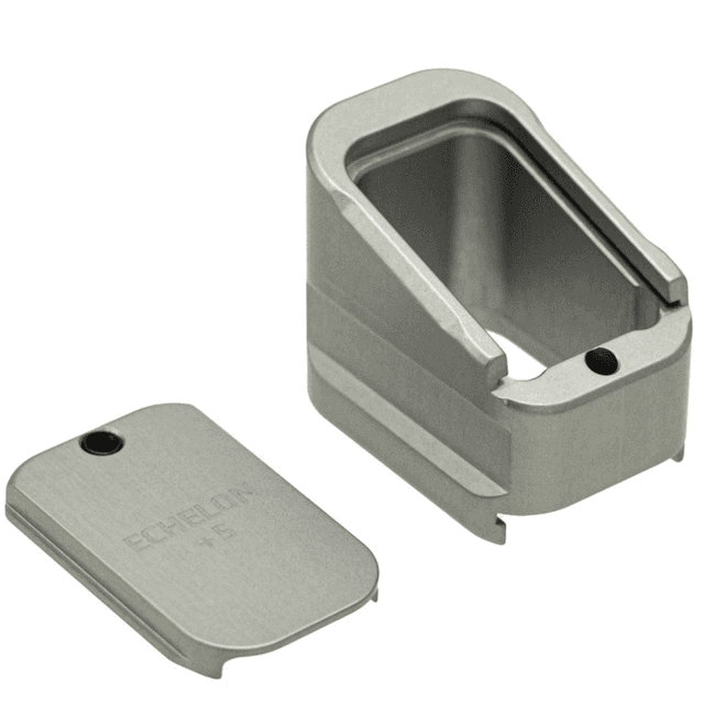 Shield Arms Magazine Extension, 5rd Grey Anodized Aluminum Fits Springfield Echelon - ECHME5GREY Shield Arms Magazine Extension, 5rd Grey Anodized Aluminum Fits Springfield Echelon - ECHME5GREY