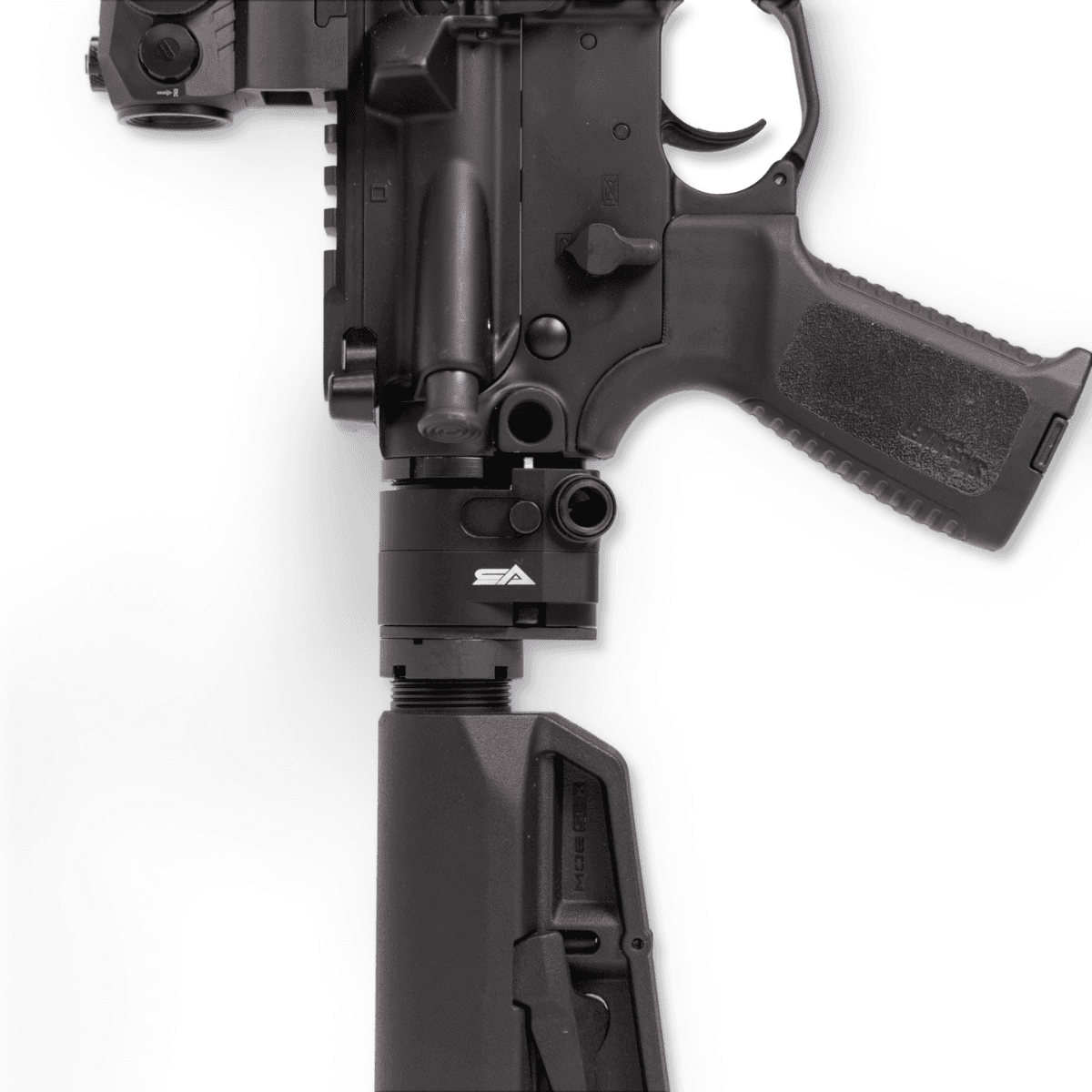 Sylvan Arms Gen4 Folding Stock Adaptor, Black Right Hand Includes .625 Aluminum Bolt Extension / Castle Nut Wrench Compatible w/ 223 / 5.56 / 308 / Most 9mm - ARH400-R Sylvan Arms Gen4 Folding Stock Adaptor, Black Right Hand Includes .625 Aluminum Bolt Extension / Castle Nut Wrench Compatible w/ 223 / 5.56 / 308 / Most 9mm - ARH400-R