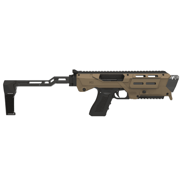 Meta Tactical Llc MX-1 Conversion Kit, 23" L Tan Aluminum Stock Fits Glock 3/4/5 - MX1-PS-TN Meta Tactical Llc MX-1 Conversion Kit, 23" L Tan Aluminum Stock Fits Glock 3/4/5 - MX1-PS-TN