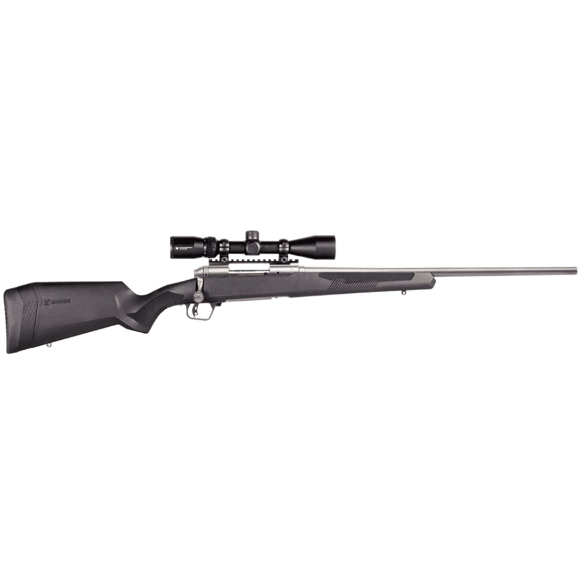 Savage Arms 110 Apex Storm XP Rifle, 24" Matte Stainless Button-Rifled Barrel Matte Stainless Steel Drilled & Tapped Receiver Adj LOP Matte Black Synthetic Stock Vortex Crossfire II 3-9x40mm Right Hand Full Size 4+1 223 Rem - 57340 Savage Arms 110 Apex Storm XP Rifle, 24" Matte Stainless Button-Rifled Barrel Matte Stainless Steel Drilled & Tapped Receiver Adj LOP Matte Black Synthetic Stock Vortex Crossfire II 3-9x40mm Right Hand Full Size 4+1 223 Rem - 57340