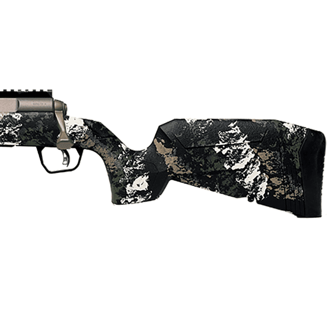 Savage Arms Axis 2 Pro Rifle, 20" Gun Metal Bronze Cerakote Spiral Fluted Threaded Barrel Gun Metal Bronze Cerakote Picatinny Rail Carbon Steel Receiver Fixed w/Pistol Grip Textured Forest SP Camo Left Hand Full Size 4+1 25-06 Rem - 32370 Savage Arms Axis 2 Pro Rifle, 20" Gun Metal Bronze Cerakote Spiral Fluted Threaded Barrel Gun Metal Bronze Cerakote Picatinny Rail Carbon Steel Receiver Fixed w/Pistol Grip Textured Forest SP Camo Left Hand Full Size 4+1 25-06 Rem - 32370