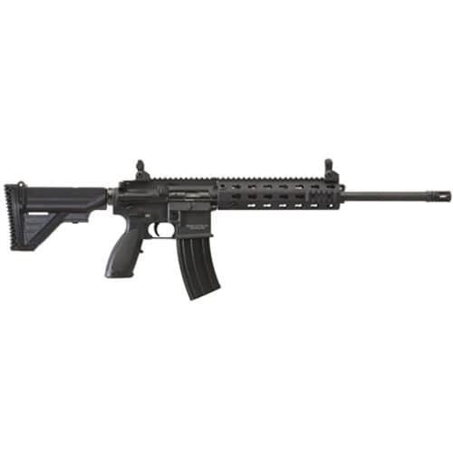 HK MR556A1 5.56mm AR-15 with Troy Industries backup sights and 30RD Mag MR556A1 HK MR556A1 5.56mm AR-15 with Troy Industries backup sights and 30RD Mag MR556A1
