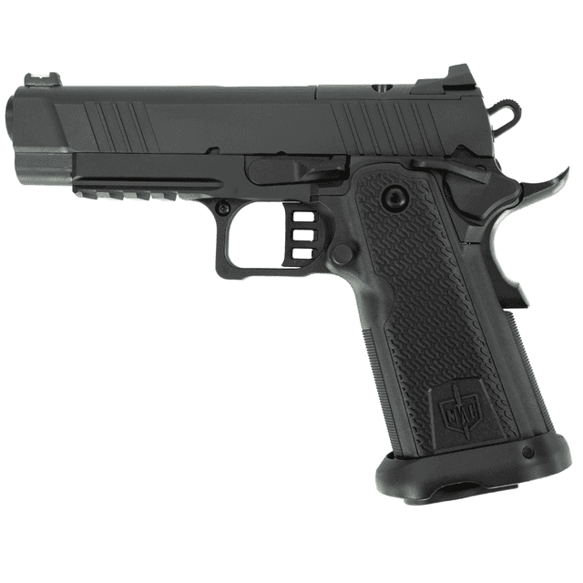 MAC 9 DS-D Pistol, 4.25" Black QPQ Threaded Bull Barrel QPQ Tenifer Cerakote Optic Cut/Serrated Steel Slide QPQ Tenifer Cerakote Steel Frame w/Accessory Rail & Beavertail 17+1rd 9mm Luger - 12500014 MAC 9 DS-D Pistol, 4.25" Black QPQ Threaded Bull Barrel QPQ Tenifer Cerakote Optic Cut/Serrated Steel Slide QPQ Tenifer Cerakote Steel Frame w/Accessory Rail & Beavertail 17+1rd 9mm Luger - 12500014