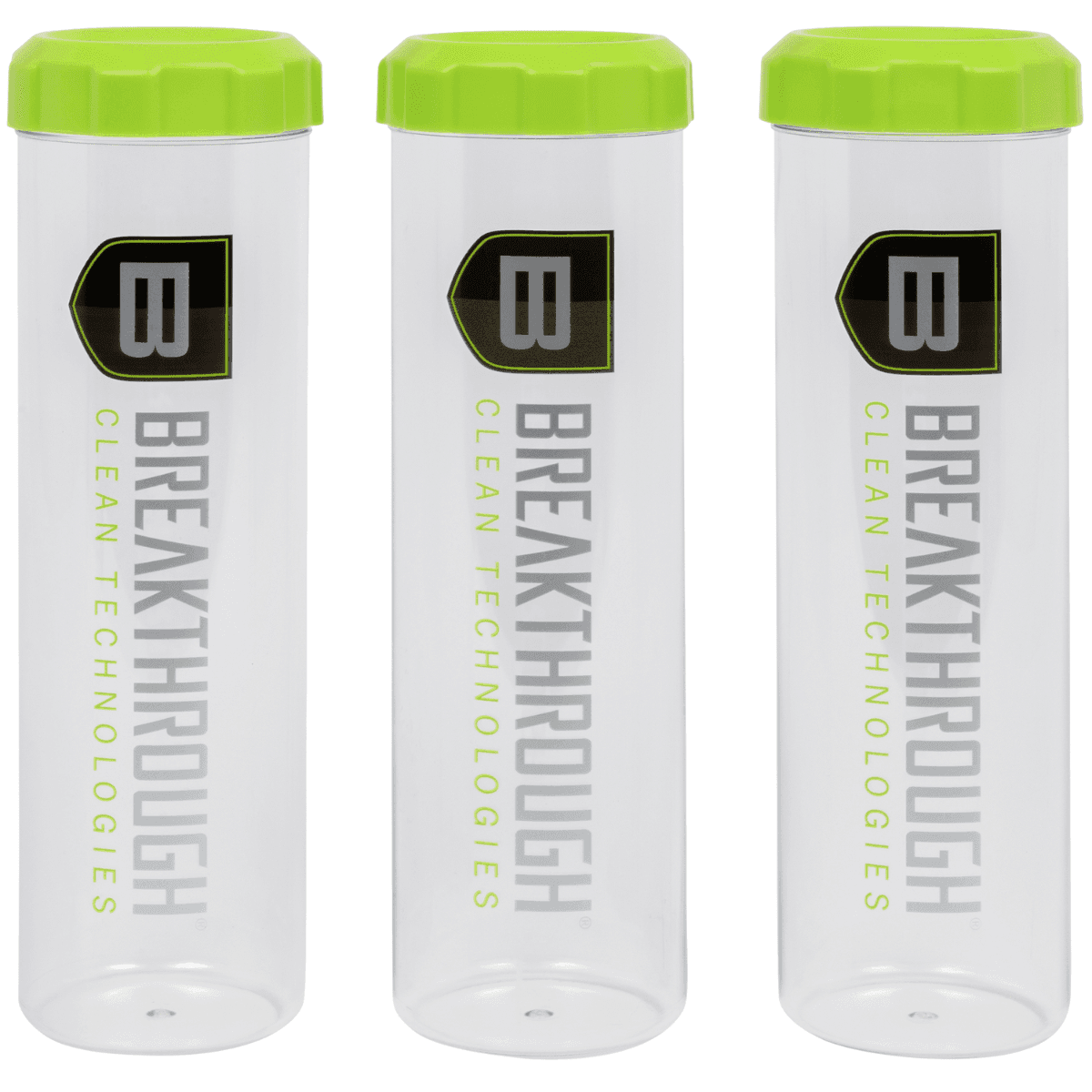 Breakthrough Clean Suppressor Tubes, Plastic Clear/Green 3 Pack - BTSCT3PK Breakthrough Clean Suppressor Tubes, Plastic Clear/Green 3 Pack - BTSCT3PK