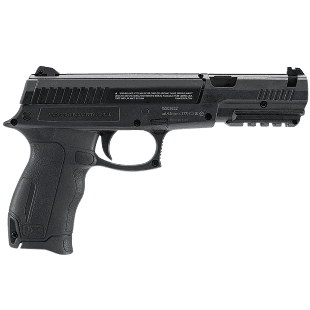 Umarex DX17 Single Stroke Air Pistol, Black 15+1rd Fiber Optic Front & Rear Sight 200 fps 177 BB - 2230030 Umarex DX17 Single Stroke Air Pistol, Black 15+1rd Fiber Optic Front & Rear Sight 200 fps 177 BB - 2230030