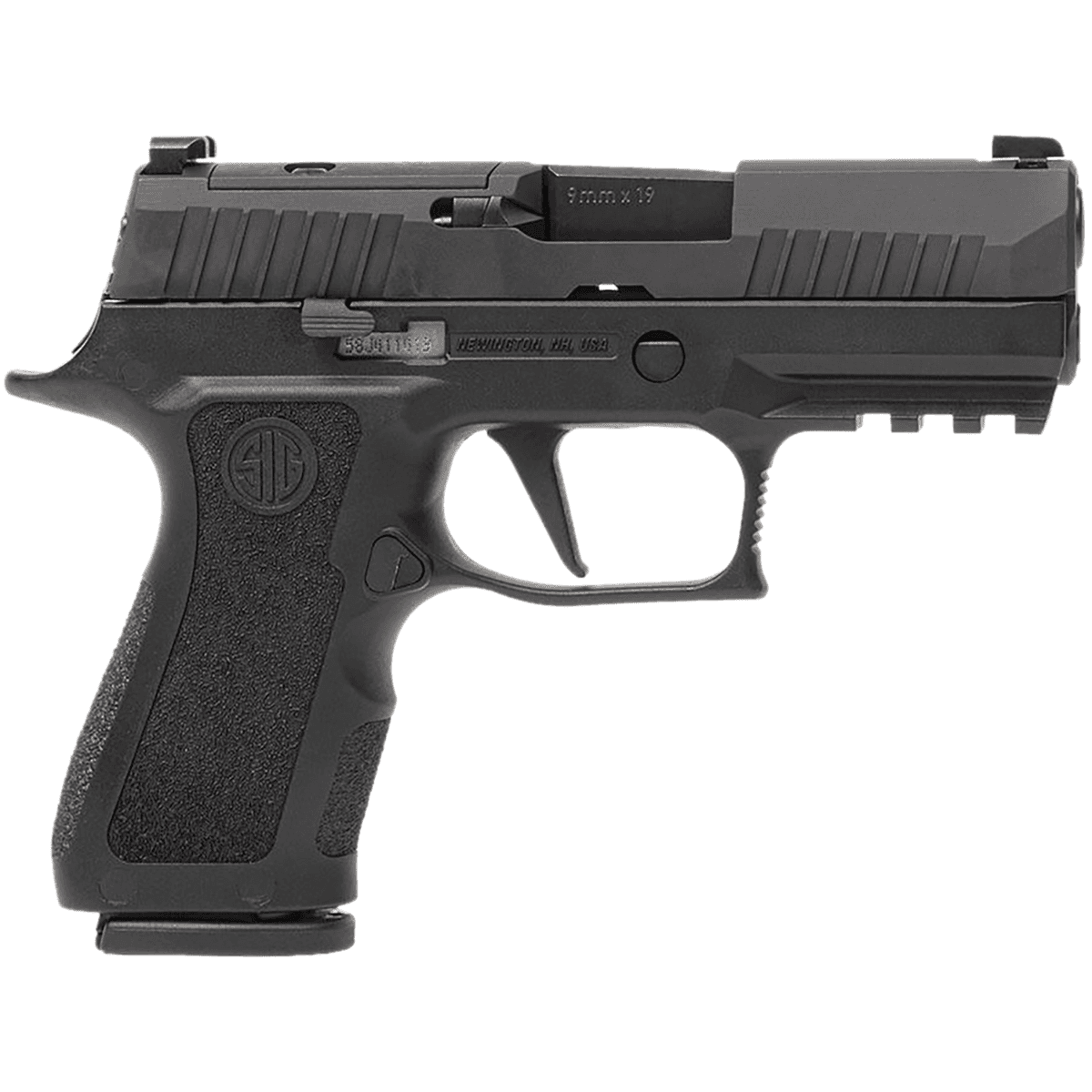 Sig Sauer P320 XFull Pistol, 4.70" Black Carbon Steel Barrel Black Nitron Optic Ready/Serrated Stainless Steel Slide Black Stainless Steel Frame w/Beavertail & Picatinny Rail Black Polymer Grip 10+1rd 9mm Luger - 320XF9BXR3RXX10 Sig Sauer P320 XFull Pistol, 4.70" Black Carbon Steel Barrel Black Nitron Optic Ready/Serrated Stainless Steel Slide Black Stainless Steel Frame w/Beavertail & Picatinny Rail Black Polymer Grip 10+1rd 9mm Luger - 320XF9BXR3RXX10