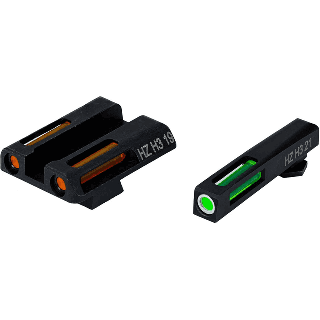 HiViz LiteWave H3 Sights, Green Tritium/Fiber Optic Tritium Front Orange Fits Glock 42/43/43X/48 - GLN421 HiViz LiteWave H3 Sights, Green Tritium/Fiber Optic Tritium Front Orange Fits Glock 42/43/43X/48 - GLN421