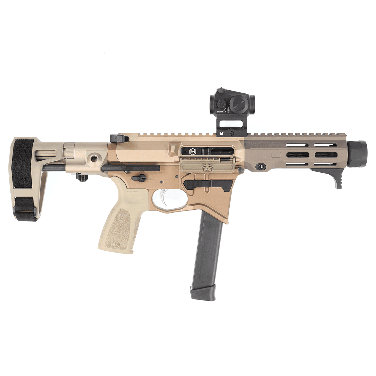 Maxim Defense MD9 CQB 9mm Arid AR-15 Pistol with Vortex Crossfire Optic Maxim Defense MD9 CQB 9mm Arid AR-15 Pistol with Vortex Crossfire Optic
