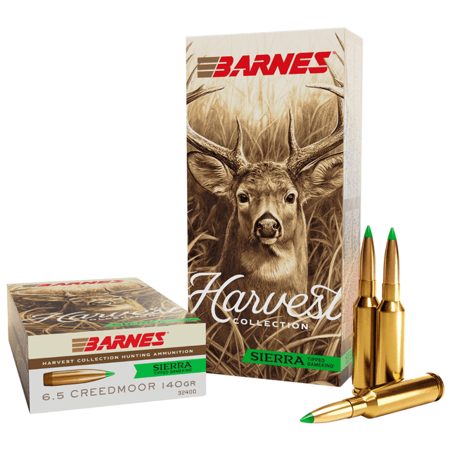 Barnes Bullets Harvest Rifle Cartridges, 140gr Sierra Tipped GameKing 20 Per Box/10 Case 6.5Creedmoor - 32400 Barnes Bullets Harvest Rifle Cartridges, 140gr Sierra Tipped GameKing 20 Per Box/10 Case 6.5Creedmoor - 32400