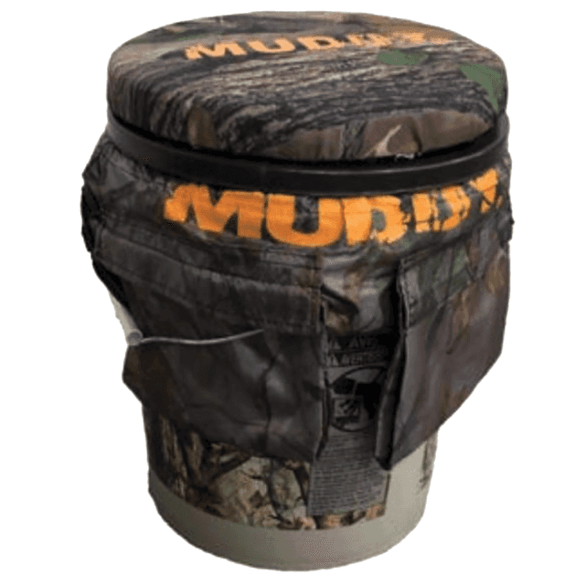 Muddy Sportsman's Bucket, Black/Camo 5 Gallon 13" Height - MUDGS1205 Muddy Sportsman's Bucket, Black/Camo 5 Gallon 13" Height - MUDGS1205